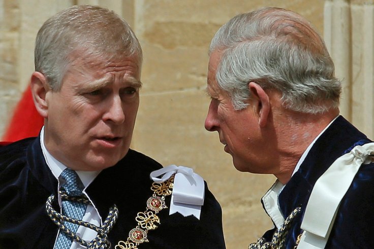 Prince Andrew and Prince Charles.