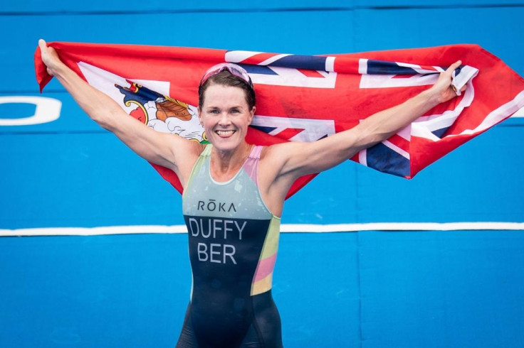 Bermuda's Flora Duffy celebrates gold