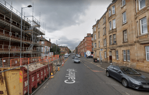 As A Result Of A Fight In An Apartment In Glasgow, The Police Blocked A Residential Street