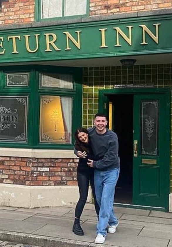 Rebecca And Jack Have Fun On Set