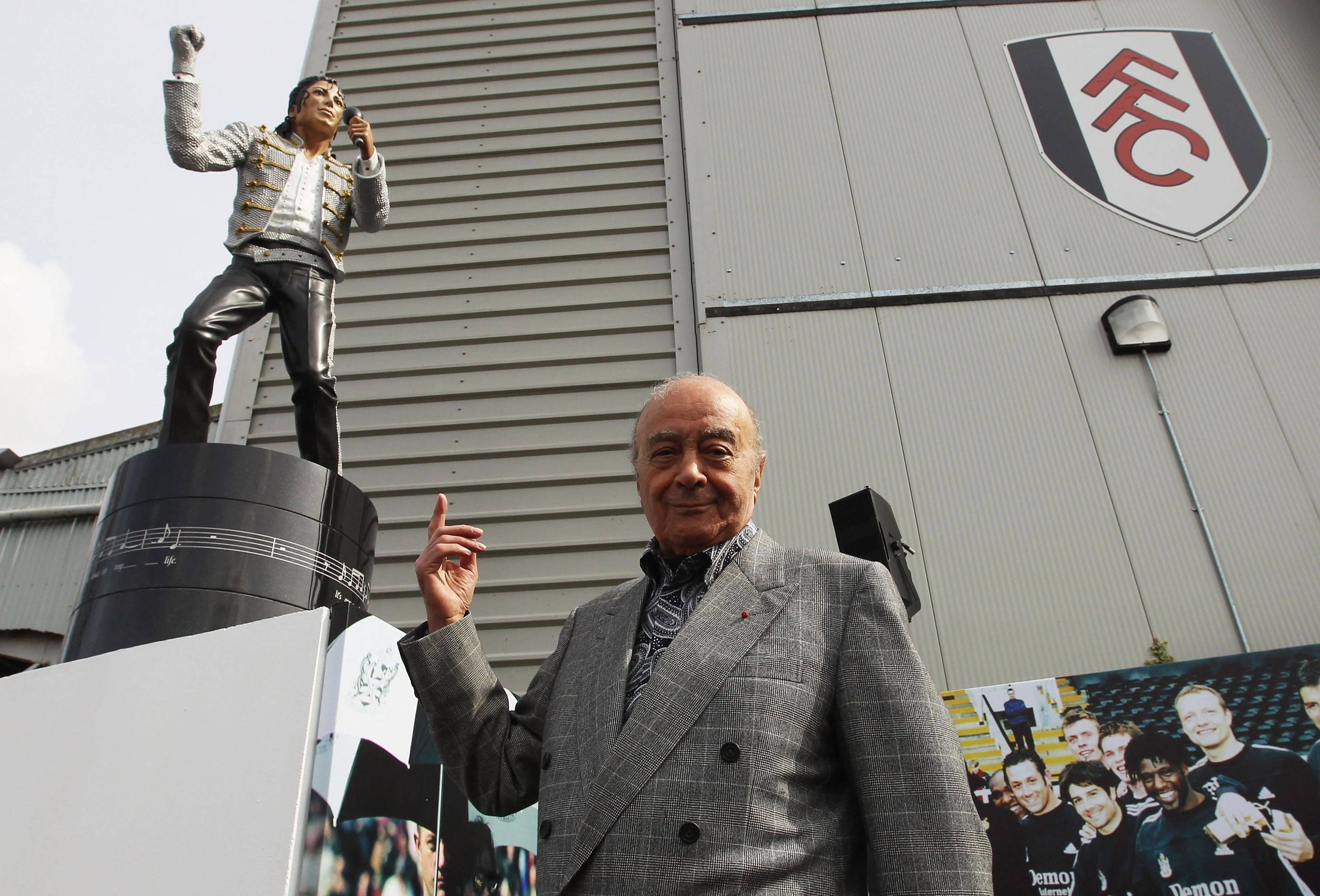 Former Fulham President Mohamed Al Fayed Blamed The Removal Of The Michael Jackson Statue At Craven Cottage For Their Relegation.