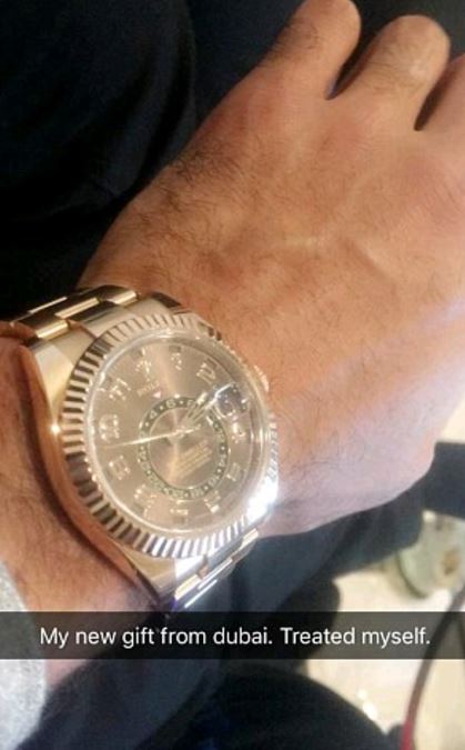 Previously, Amir Showed Off His Collection Of Flash Watches Online.