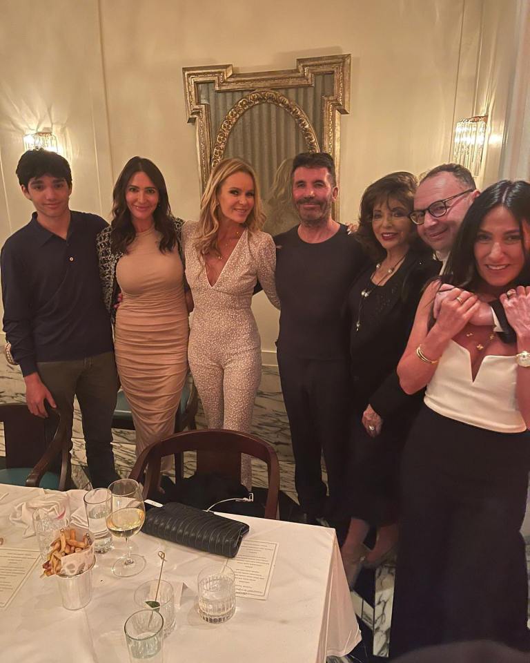 The Famous Trio Went To Dinner At Mayfair In Honor Of The Birthday Of Friend Jonathan Shalit (Second From Right).