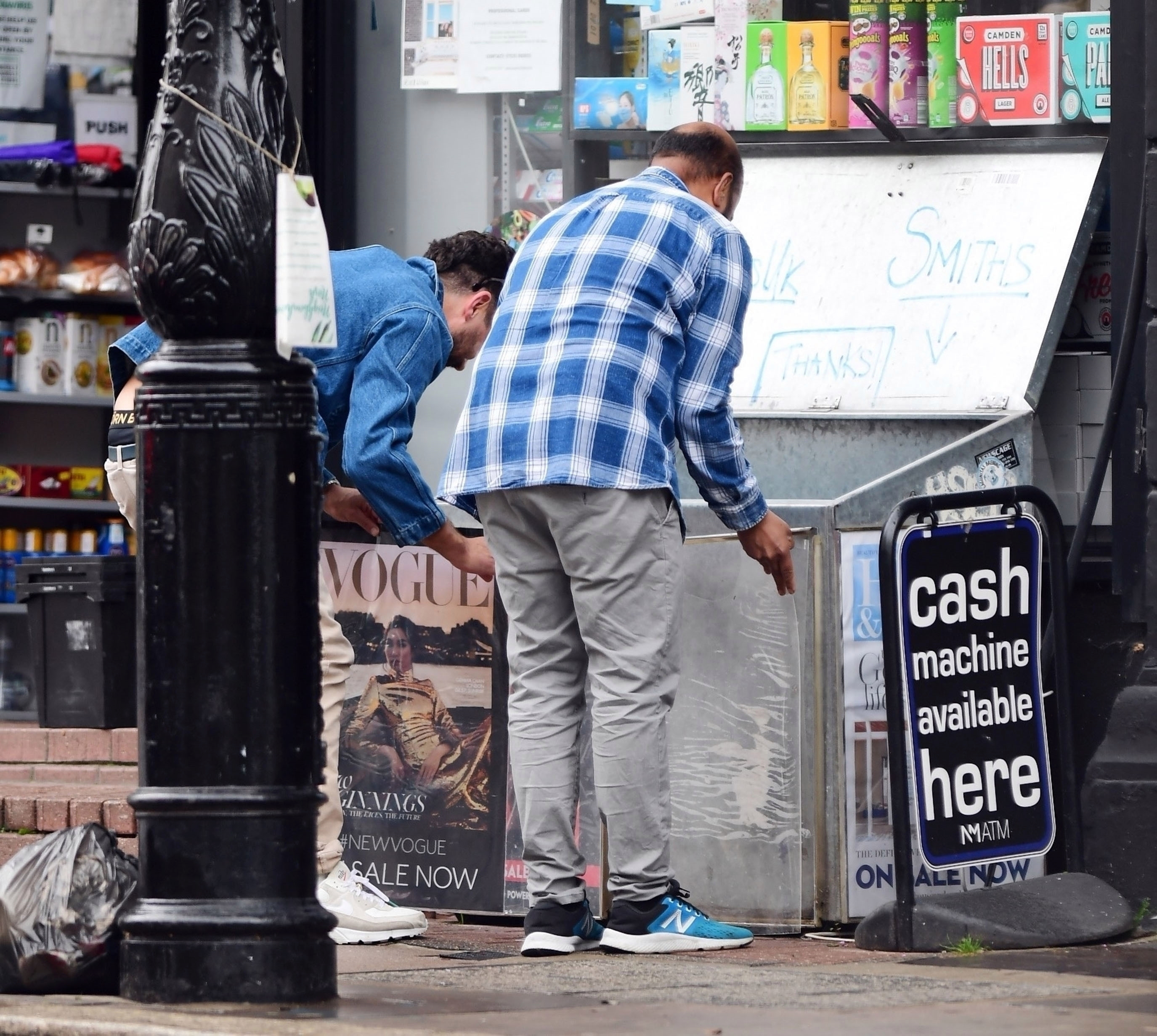 Smitten Dominic paid the shopkeeper extra for his trouble.