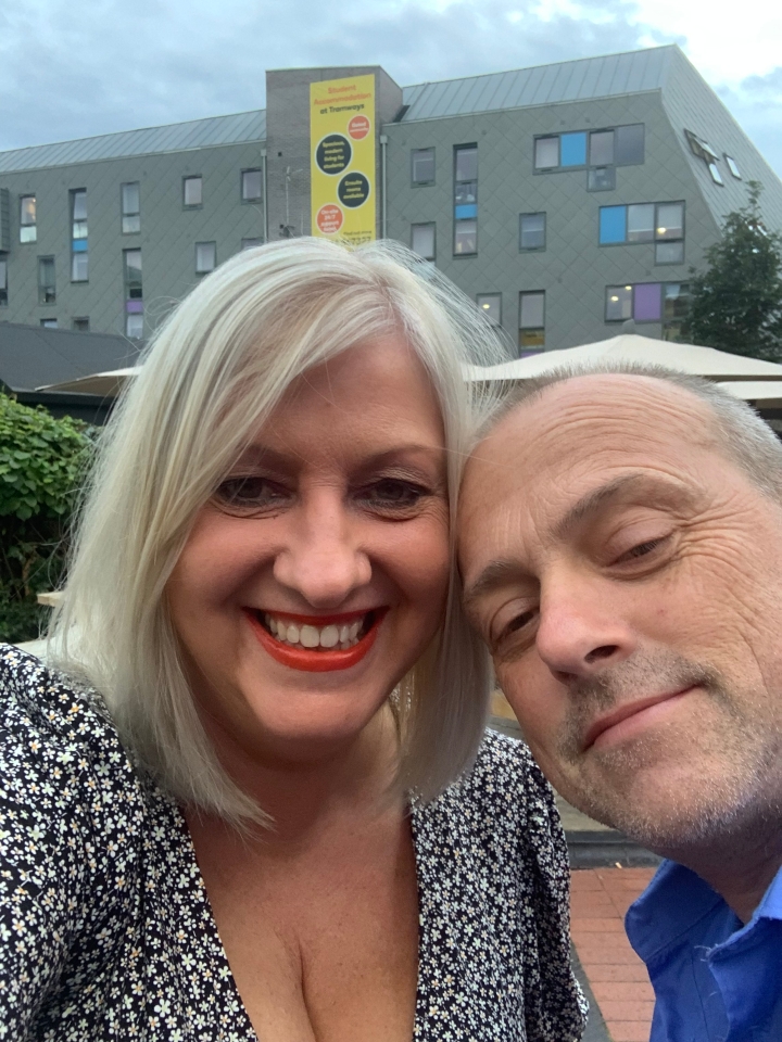 Funeral director Louise Cook is set to marry fan McBraman - who saw her face on a large billboard and fell in love.