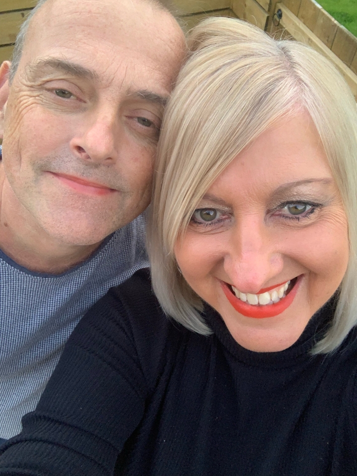 Lewis said: 'The reason for the photo was that I let him out.  We have the same sense of humor. '