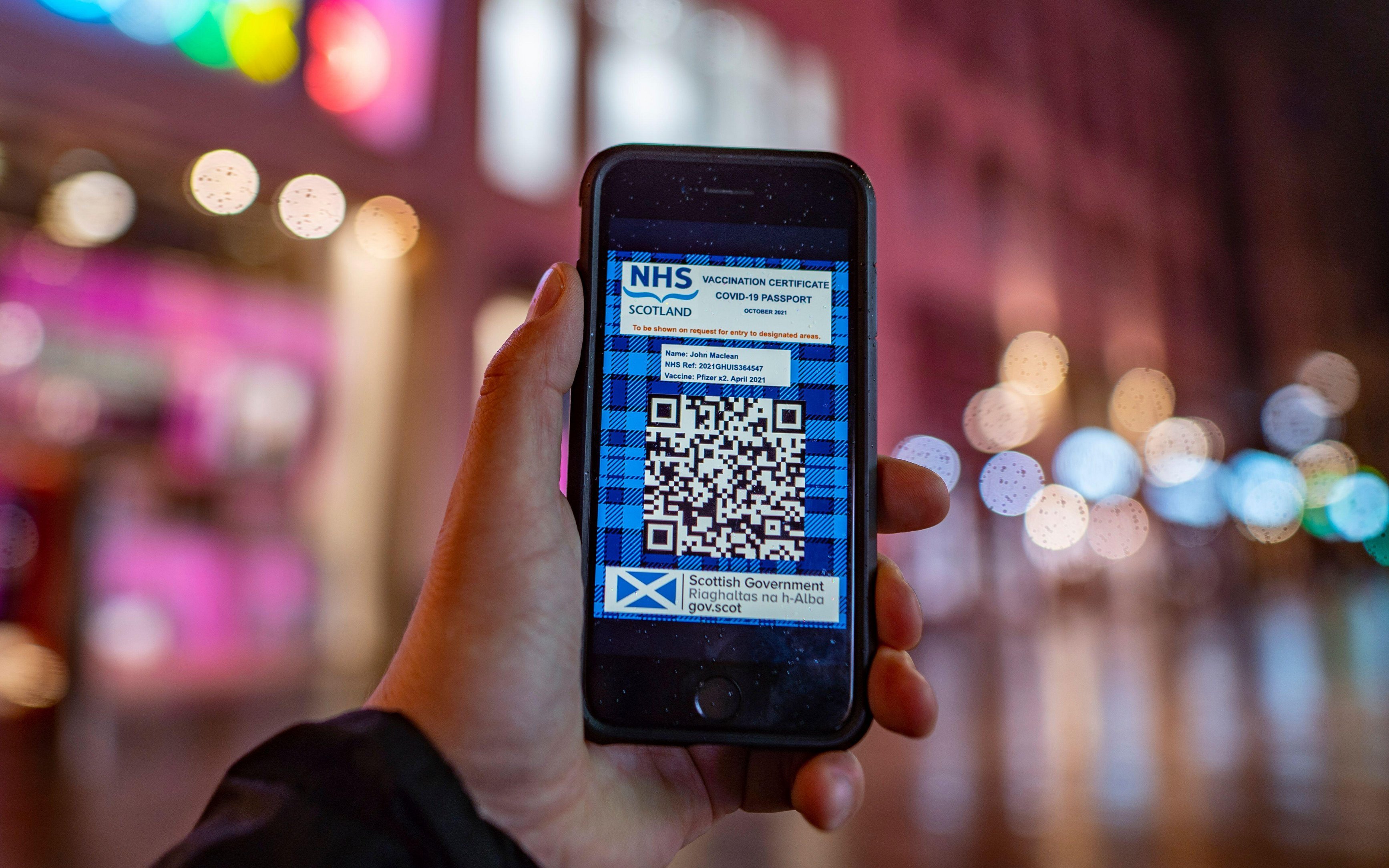 Details of her first jug were missing from her vaccine certificate.