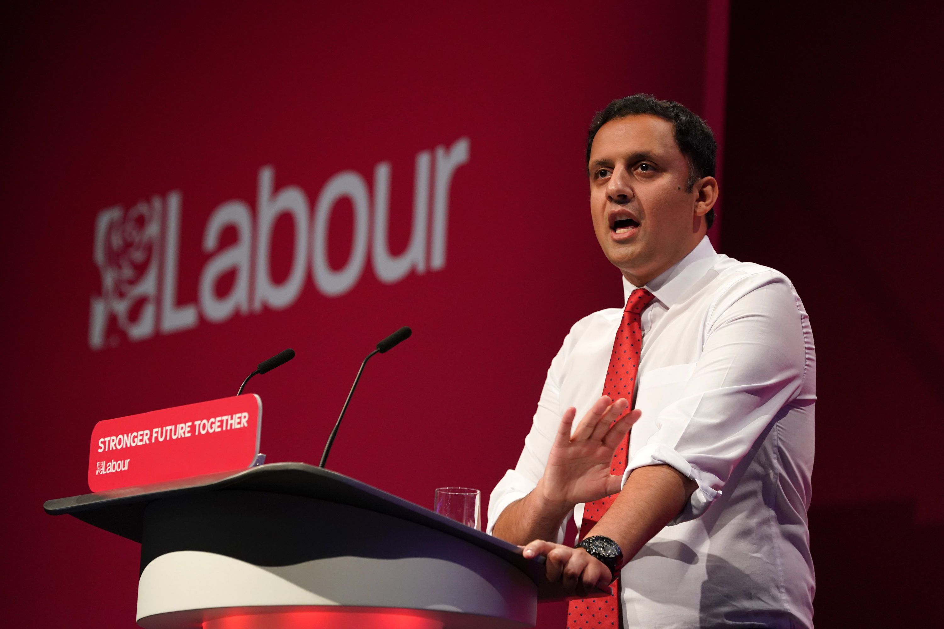 Anas Sarwar almost missed the opportunity to speak at the Labor Conference.